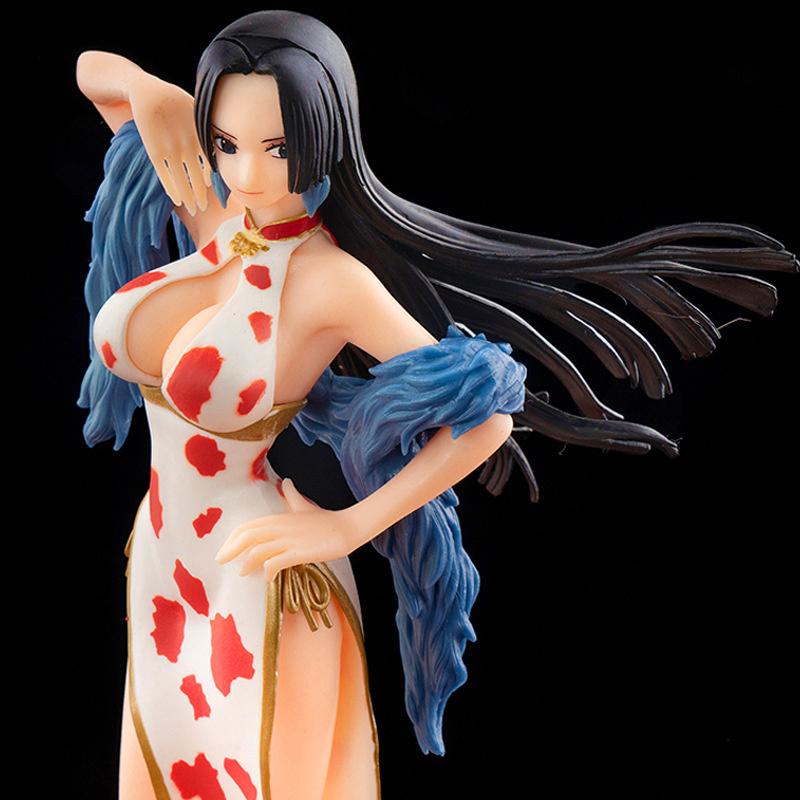 22 см цельная фигурка японского аниме Cheongsam Boa Hancock, фигурка из ПВХ, модель игрушки, коллекция кукол, мультяшный орнамент, подарок для детей