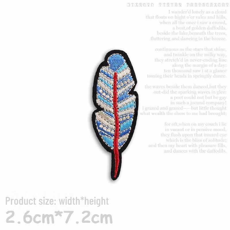 Yixiu Embroidered Black Small Badge: Trendy Clothing Decoration Patch