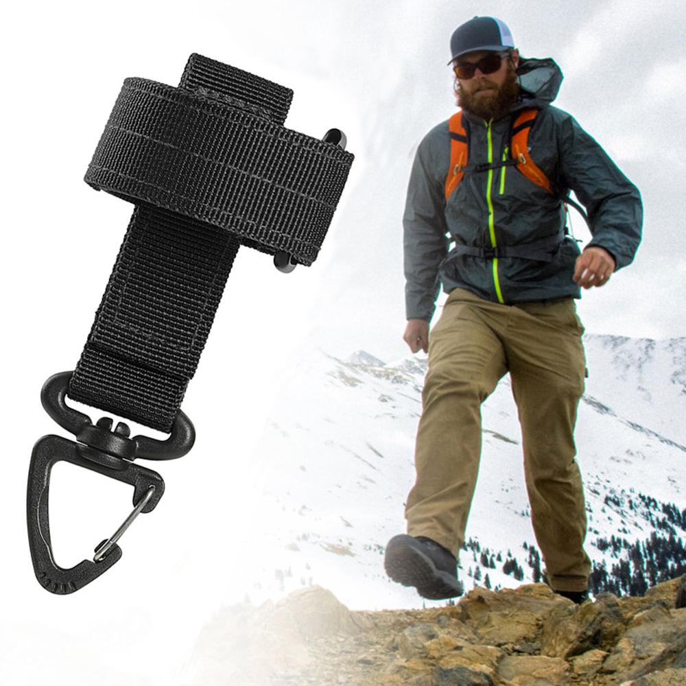 Multi-purpose Nylon Gloves Hook Work Gloves Clip Outdoor Activity Tactical Rope Camping Hanging Buck Outdoor Activity Camping