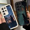 Чехол для телефона Samsung Galaxy S26 S25 Ultra S24 FE Healing Sense Cat Rain Shell S23 Plus S22 + S21 S20 5G Мягкий силикон Funda