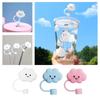 1Pcs Straw Tips Cover Straw Covers Cap For Reusable Straws Cloud Shape Straw Protector