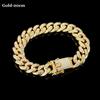 New Luxury Shiny Fashion Bracelet Hip Hop Inlaid Rhinestone Link Chain Bracelet