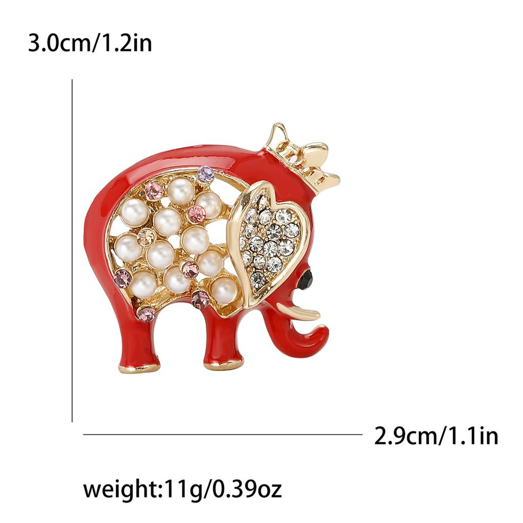 Брошь в виде слона из мультяшного сплава, простая модная мужская и женская брошь для корсажа, ювелирное украшение