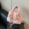 Autumn And Winter Plush Portable Bucket Bag Female Explosion Fashion High Sense Cute Shoulder Messenger Bag