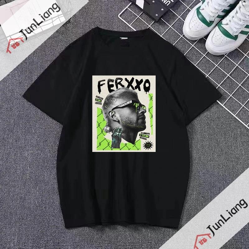 Футболка Feid Ferxxo Мужская Женская Футболки Nitro Jam Tour Футболки Рэпера Футболка 90-х для Мужчин Топ Футболка Ferxxo