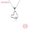 Линдон Стерлингового Серебра 925 Классическое Женское Ожерелье Кулон Циркон Модный Подарок