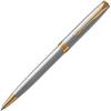 PARKER Ручка шариковая Parker Sonnet Нержавеющая сталь GT Средняя, Постоянные Чернила Импортировано в Подарочной Коробке 1950798