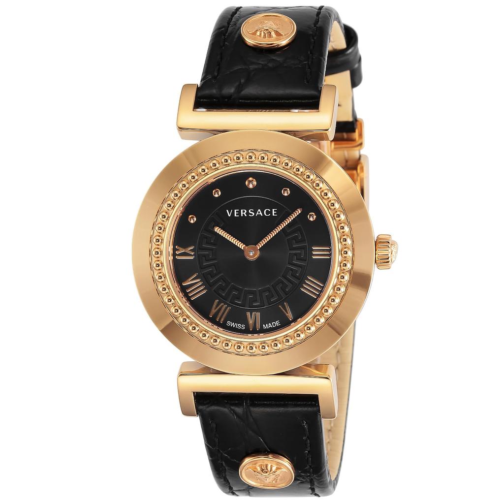 Watch VANITY Black Dial Quartz Daily Waterproof Sapphire Glass 35mm P5Q80D009S009 Black [Versace] Women's [Item]