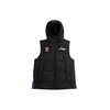 Li Ning Sports Basketball Series Logo Print Windproof Warm Hooded Down Vest Men Vests Black AMRQ021-2