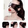 A Unique and Unconventional Couple's Accessory - a Sexy and Abstinent Cross-piece Black Leather Ear Cover.
