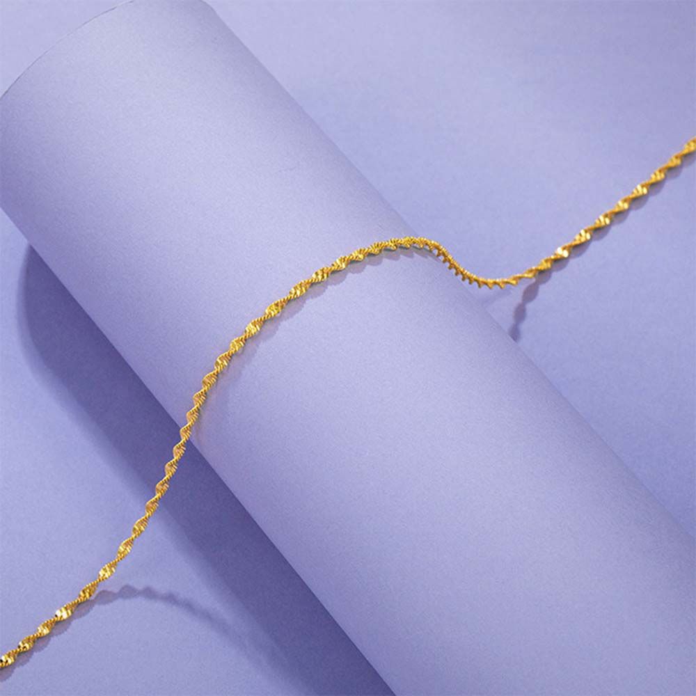 Love Heart Drop Chain Bell Pendant Thin Chain Water Wave Necklace Anklet Bracelet Thick Chain