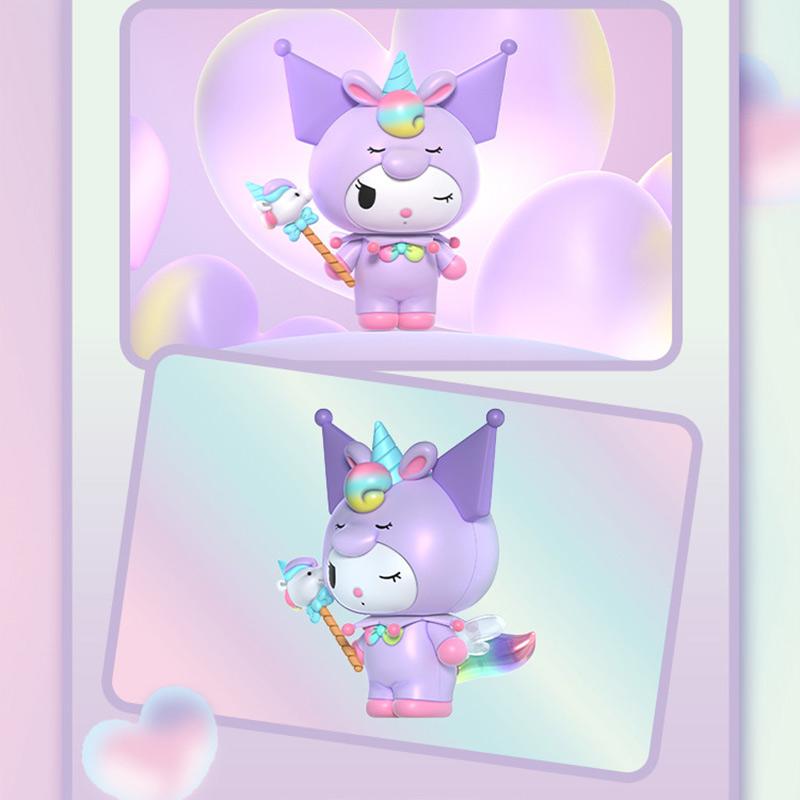 Нетоксичные строительные блоки серии Sanrio Милый Единорог Куроми Моя Мелоди Синнаморолл Хелло Китти Модель персонажа аниме Кирпичики Детские игрушки Подарки