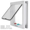 Cat Lock Security Flap Door Cat Flip Door Plastic Small Pet Gate Household Pet SuppliesWhite L