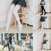 New Design Black White Skinny Stockings Over Knee Thigh High Long Cotton Stockings Sexy Stocking