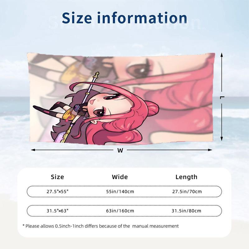 Kpop demon hunters Beach towels also serve as bath towels summer essential a musthave for the outdoors the beach and the pool