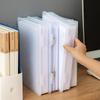 1Pcs A4 Size Clear File Organizer Boxes With Lids-Transparent Document Storage Containers For Office Home Organization