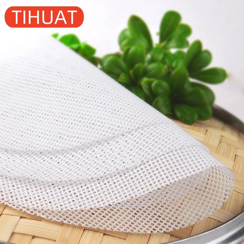 Non-stick Steamer Mat Dim Sum Tool Food Grade Silicone Reusable Restaurant Kitchen Mat Steamer Mat Kitchen Cooking Accessories
