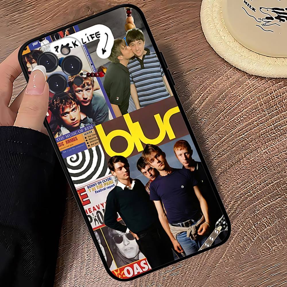 Чехол для телефона Rock Band B-Blur для IPhone 16 Pro Max 15 17 Plus 14 13 12 Mini 11 Черный Чехол