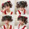 2Pcs Curly Children's Bow Wig Princess Bowknot Hairclip Fasion Baby Wig Hairpin  Daily