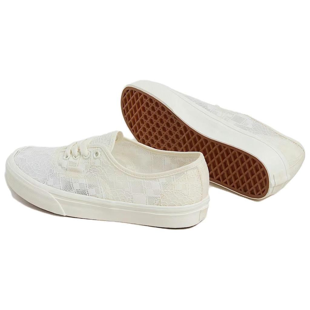 Vans Authentic Abrasion Resistant Low Top Skateboard Shoes Unisex White Sneakers VN000D8BCCZ