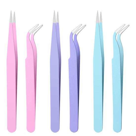 1 комплект, пинцеты-наклейки, прочные, экономичные, высокоэластичные, с плотным зажимом, пинцеты для маникюра, скрапбукинга, дизайна ногтей, магазин маникюра