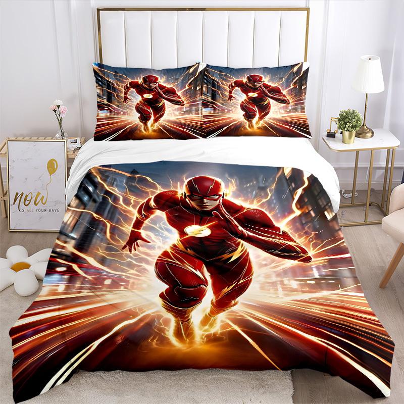 3pcs Flash Speed Bedding Set, Soft Polyester Duvet Cover and Pillowcases Machine Washable Seasons all suitable & Guest Room Decor270