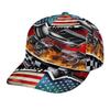 PD to picture a custom American eagle duck tongue baseball cap full-width printing JIT