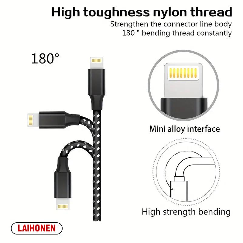 Кабель USB A - Lightning 1M 2M 3M, сертифицированный MFi, для 14 13 12 11 X XR Pro Max, кабель для быстрой зарядки, зарядное устройство, провод для передачи данных