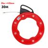 Glass Fiber Nylon Fish Tape Puller Wire 4mm 30 Meters Nylon Tape Flexible Nylon Conduit Pulling Cable Fiberglass Fish Cable 20M/30M