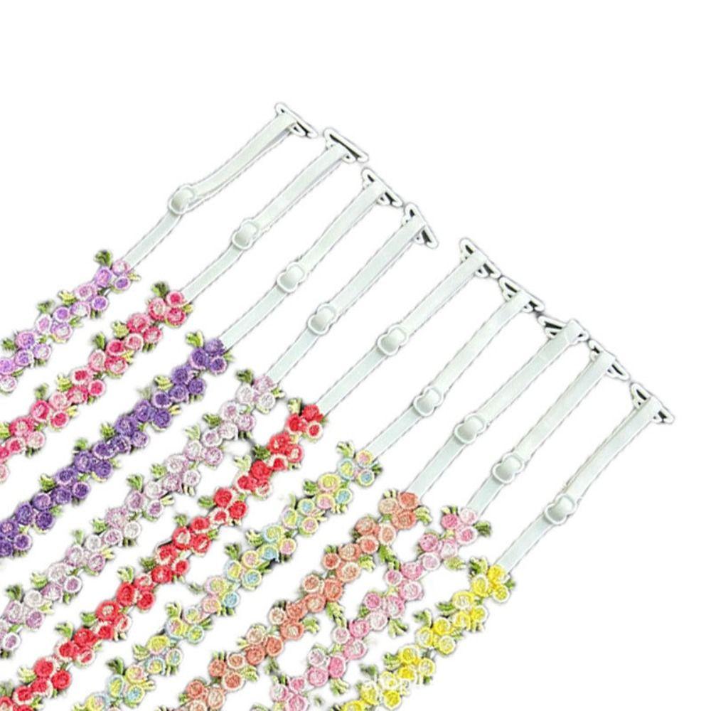 Lace Floral Shoulder Belts Anti-slip Bra Straps Replacement New Floral Bra Straps