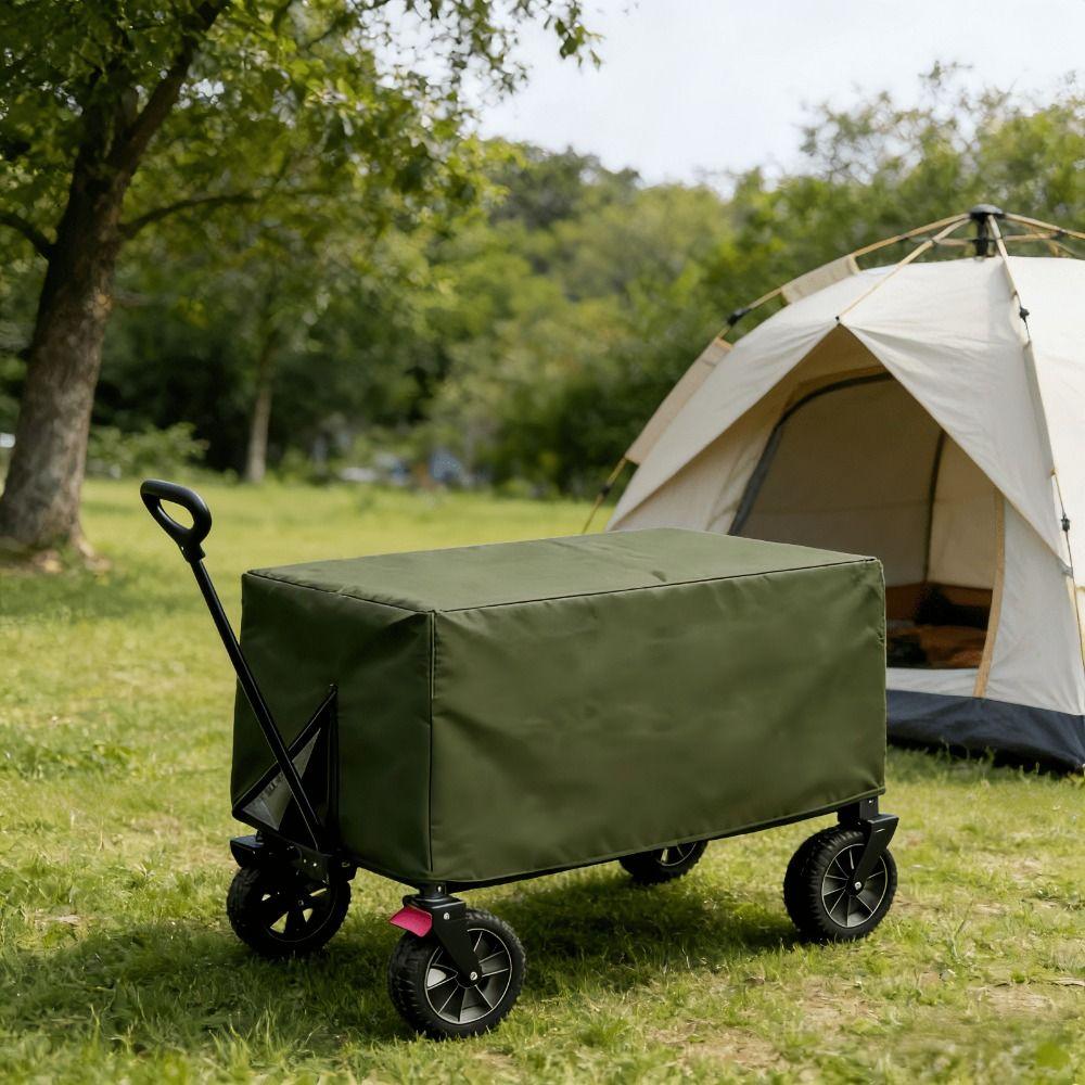 Rectangle Trolley Cover Oxford Cloth Folding Cart Cover Wagon Protective Cover  Backyard