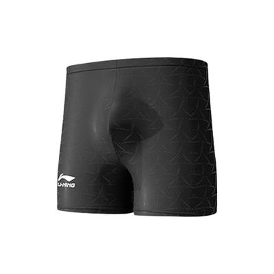 Li Ning Letter Print Professional Anti-Awkward шорты для плавания мужские купальники черные LNKU848-2
