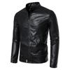 Pu leather jacket men's spring and autumn trend American high street color matching baseball jersey ins ruffian handsome Hong Kong style loose jacket