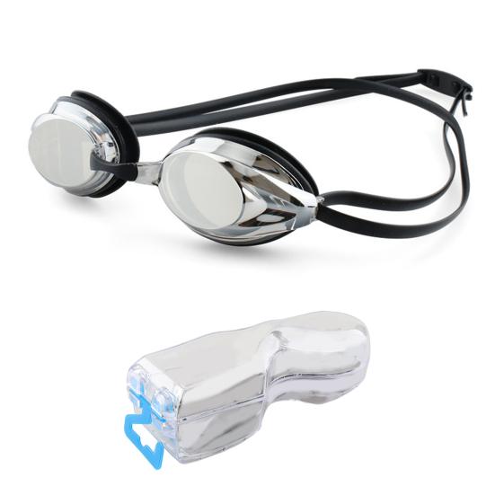 Очки для плавания с защитой от запотевания, прозрачные, с широким обзором, защитой от УФ-лучей, регулируемым ремешком