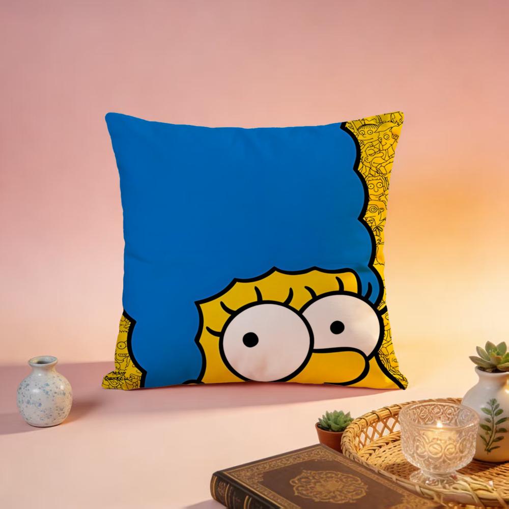Popular TThe Simpsonsful Cushion Cover Premium SkinFriendly Pillow Case MultiPurpose for Home Office Travel