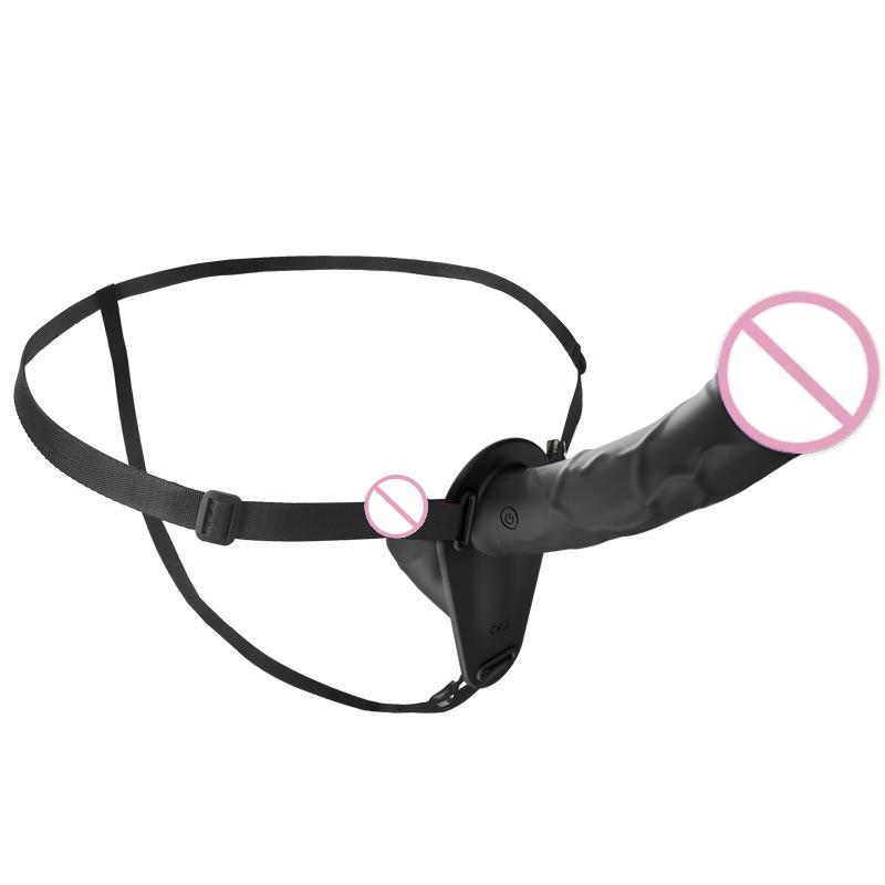 Страпон искусственный пенис вибратор электрический двойной головкой вибрирующий носимый ремень на поясе дилдо G точка секс-игрушки для женщин лесбиянок