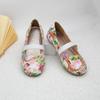Кожаные туфли для девочек на вечеринку, свадьбу, ретро-принт, детская обувь для принцесс, мягкая подошва, детская обувь на плоской подошве, весна-осень 2024 г.