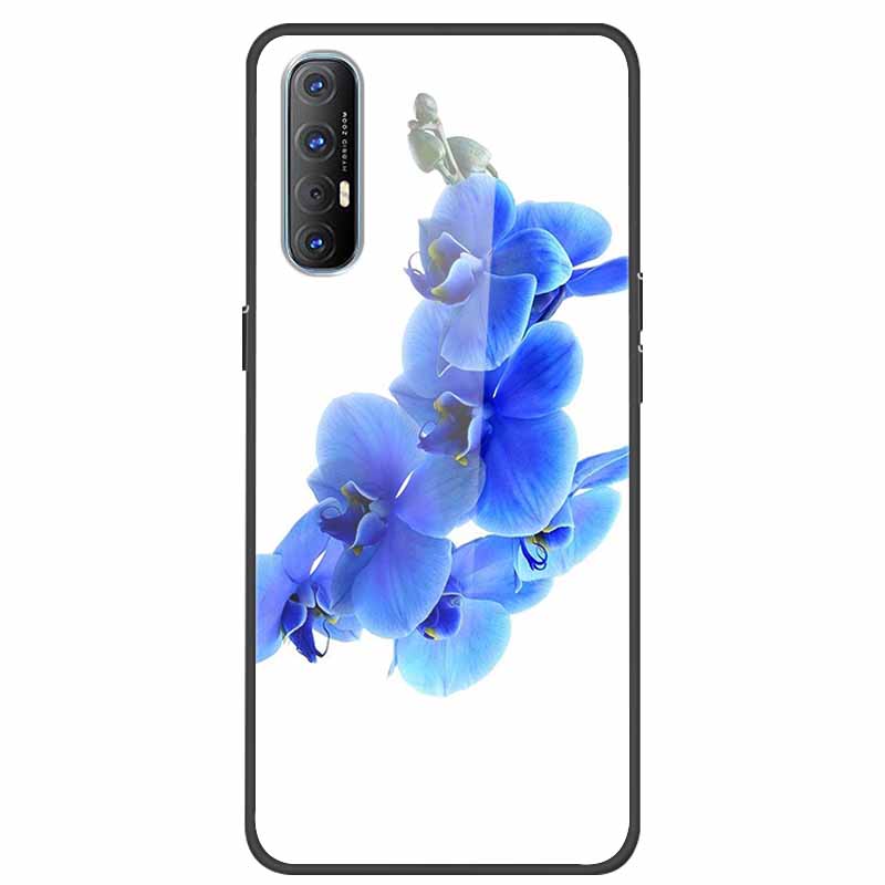 Чехол для телефона Oppo Reno3 Pro 5G Reno 3 Pro Мягкий бампер Закаленное стекло Жесткая задняя крышка Чехлы Для Oppo Reno 3Pro Чехол 6.5" Fundas
