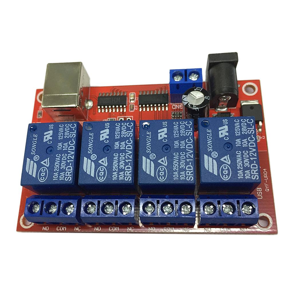 4-канальный USB-релейный модуль NO и NC, Зарядка AC 250V / 10A DC 30V
