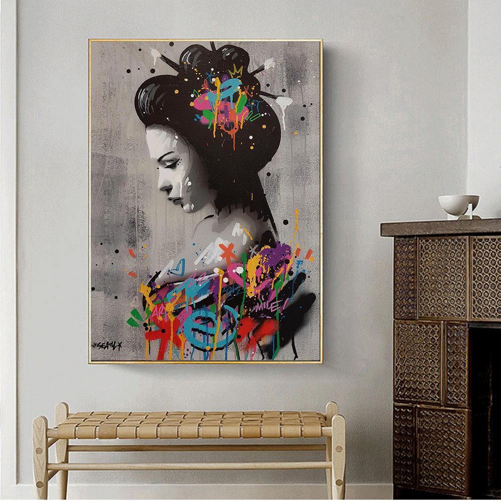 Скандинавский современный домашний декор, художественная живопись для девочек, картина для спальни, гостиной, украшения, холст, стены, креативные художественные постеры и принты