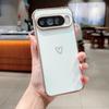 Чехол для телефона Google Pixel 9 Pro XL с гальваническим покрытием в виде волны с сердцем, Ударопрочный защитный чехол для Pixel 8, 7A, Простой дизайн.