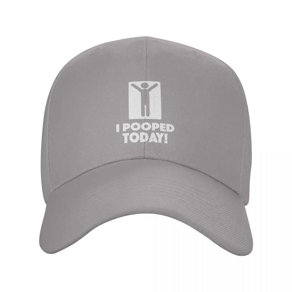 Custom Punk I Pooped Today Baseball Cap Women Unisex Breathable Dad Hat Sports Snapback Hats