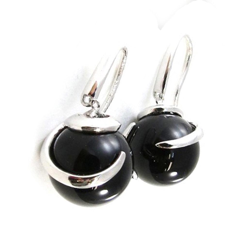 Les Trésors De Lily [I9854] - Серебряные серьги «Рут» с ониксом