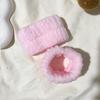 Набор: Впитывающие махровые флисовые браслеты на запястья и водоотталкивающая повязка на голову