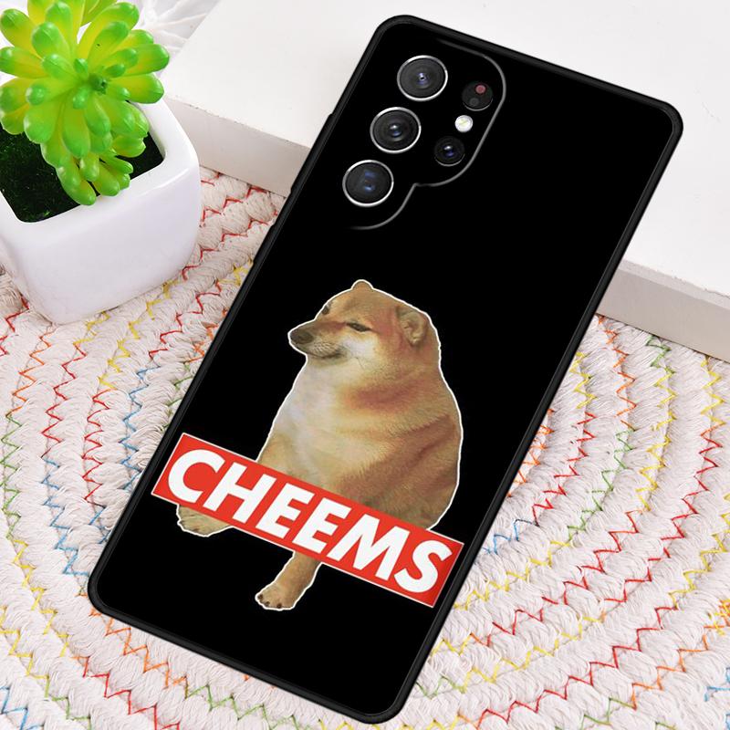 Чехол для телефона Doge Meme Cheems для Samsung Galaxy note 10 pro S26 Ultra S23 S24 FE S25 S21 S22 PLUS ударопрочный