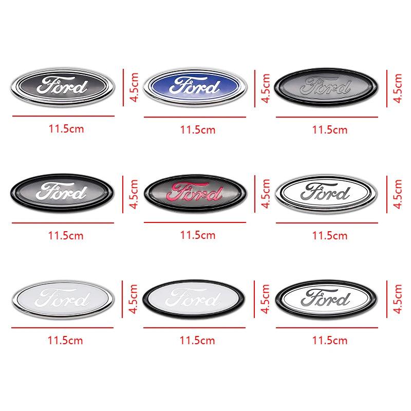 Car Styling Front Hood Emblem Rear Trunk Badge Grille Logo Sticker For Ford Focus MK3 Ranger Mondeo Fiesta S-Max MK4 Kuga