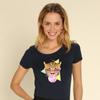 Women's T-shirt - BUBBLE GUM LEO
