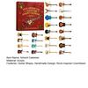 2025 Guitar Advent Calendar 24 Days Christmas Countdown Calendar with Mini Guitar Ornaments Handmade Rock Collectible Holiday Gift