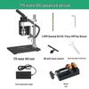 Compact Desktop Variable Speed Electric Drill Press - Mini Stand for Household Drilling
