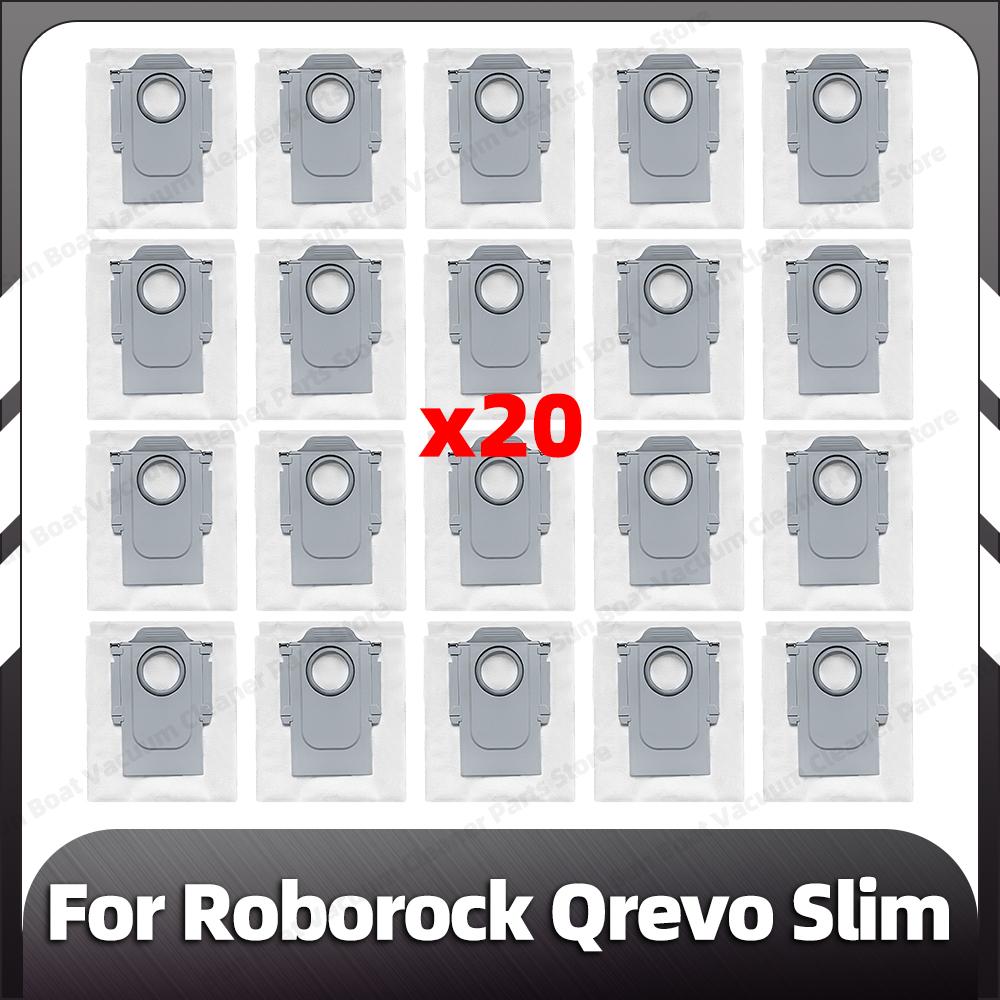 Совместимость с Roborock Qrevo Slim: сменная основная боковая щетка, фильтр HEPA, насадки для швабры, пылесборники, запасные части, аксессуары